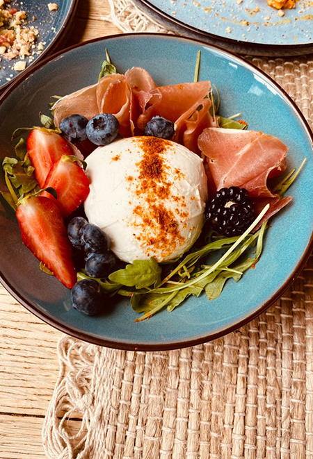 Salade Burrata - La Pomme de Babelle